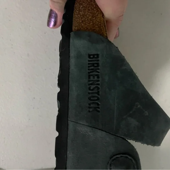 Birkenstock Green Clogs with Strap - Picture 3 of 4